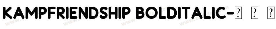 KampFriendship BoldItalic字体转换
